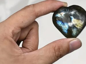 Labradorite Heart