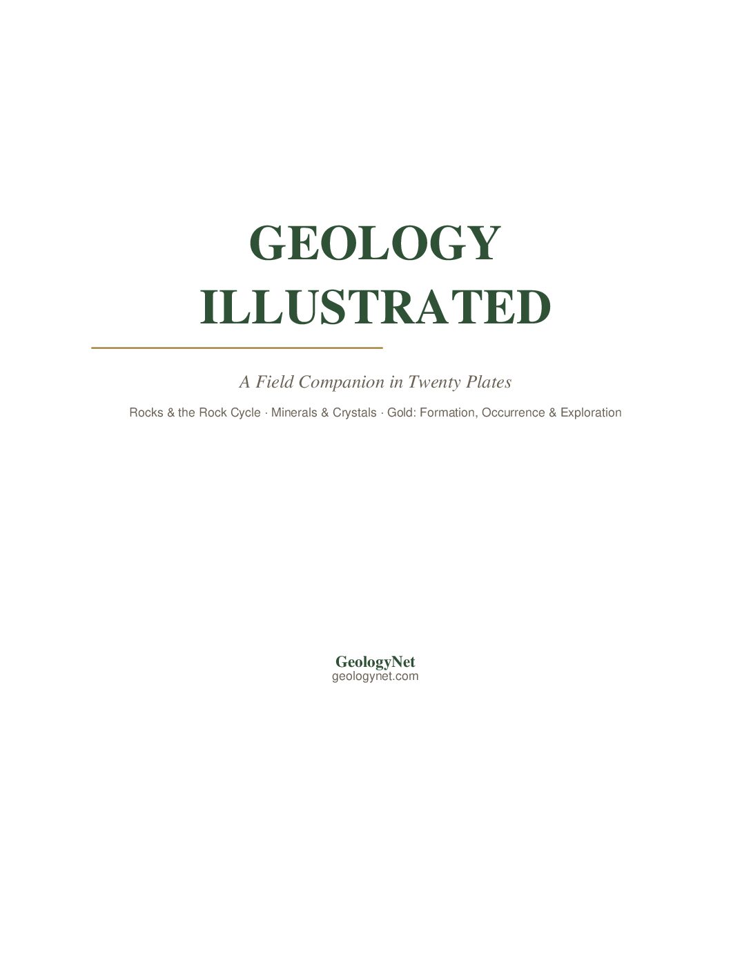 Geology Illustrated Book Free