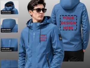 Minelab Logo Hooded Jacket Sky Blue Size XL